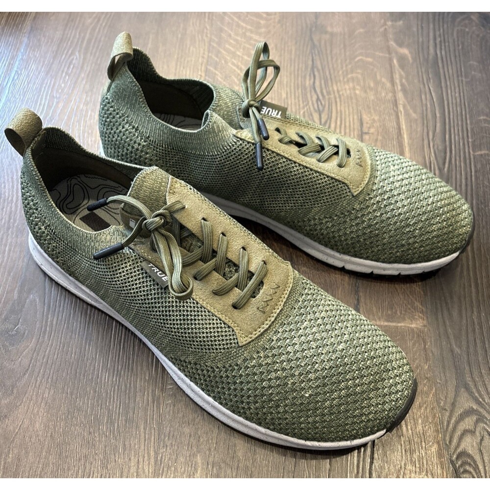 True Linkswear All Day Knit II 2 Men’s Flyknit Spikless Golf Shoes Size 12 Green